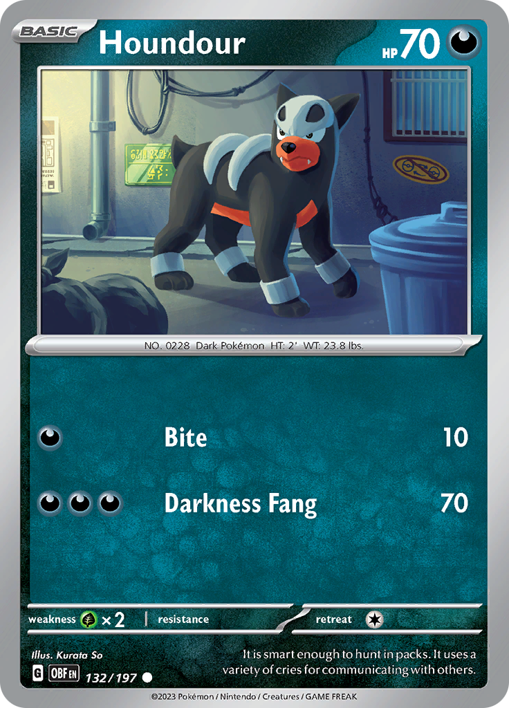 Houndour (132/197) [Scarlet & Violet: Obsidian Flames] | Play N Trade Winnipeg