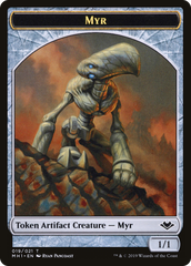 Myr // Thopter Double-Sided Token [Phyrexia: All Will Be One Commander Tokens] | Play N Trade Winnipeg