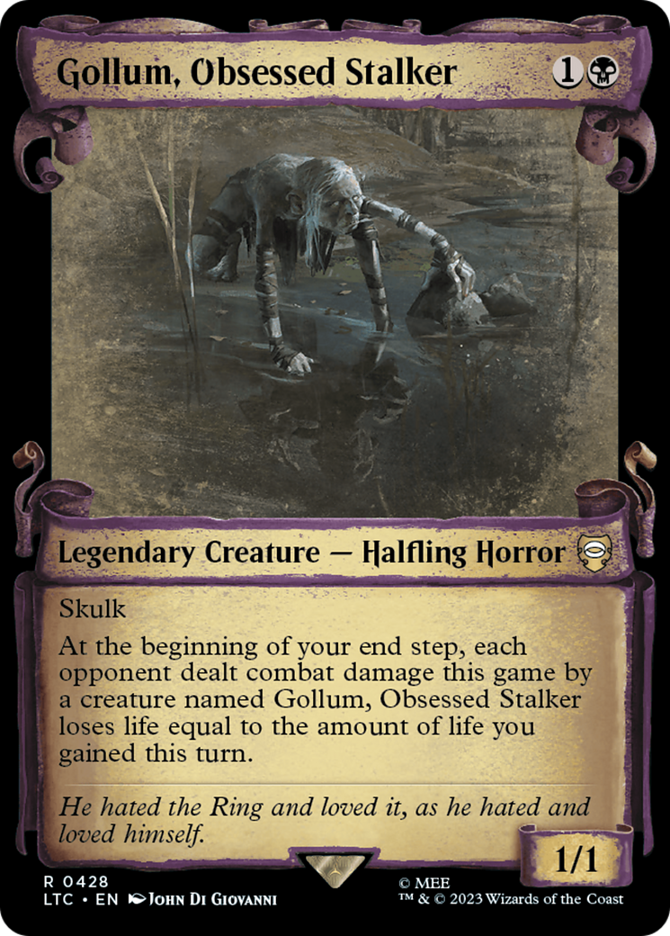 Gollum, Obsessed Stalker [The Lord of the Rings: Tales of Middle-Earth Commander Showcase Scrolls] | Play N Trade Winnipeg