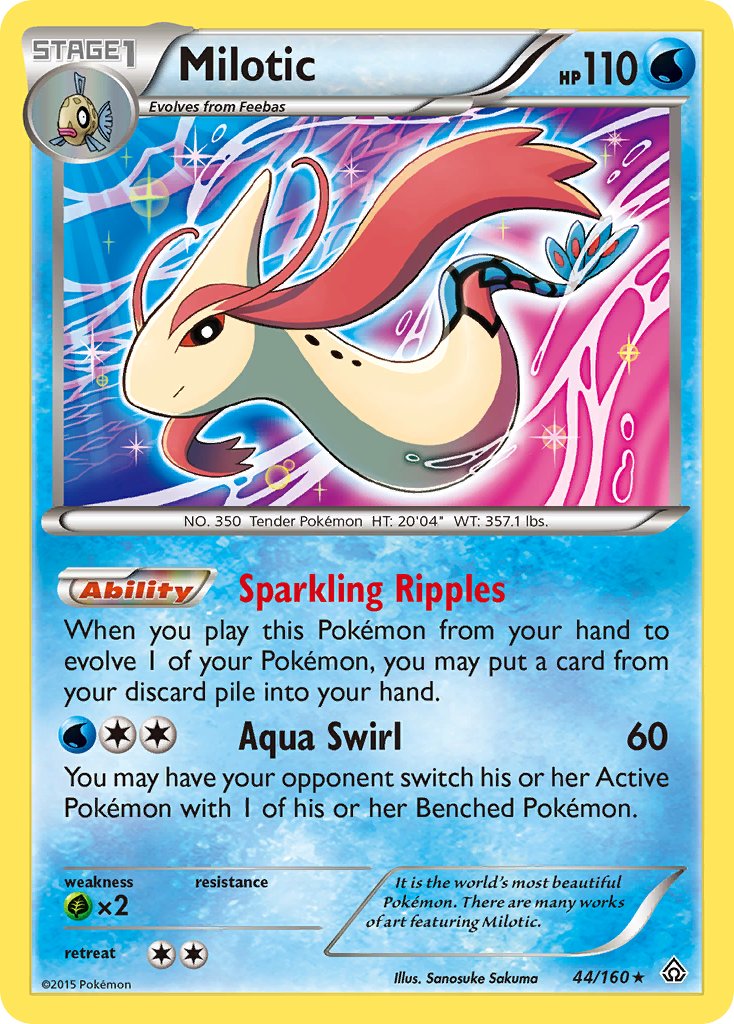 Milotic (44/160) (Theme Deck Exclusive) [XY: Primal Clash] | Play N Trade Winnipeg