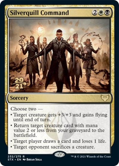 Silverquill Command [Strixhaven: School of Mages Prerelease Promos] | Play N Trade Winnipeg