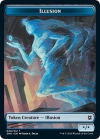 Illusion // Plant Double-sided Token [Zendikar Rising Tokens] | Play N Trade Winnipeg