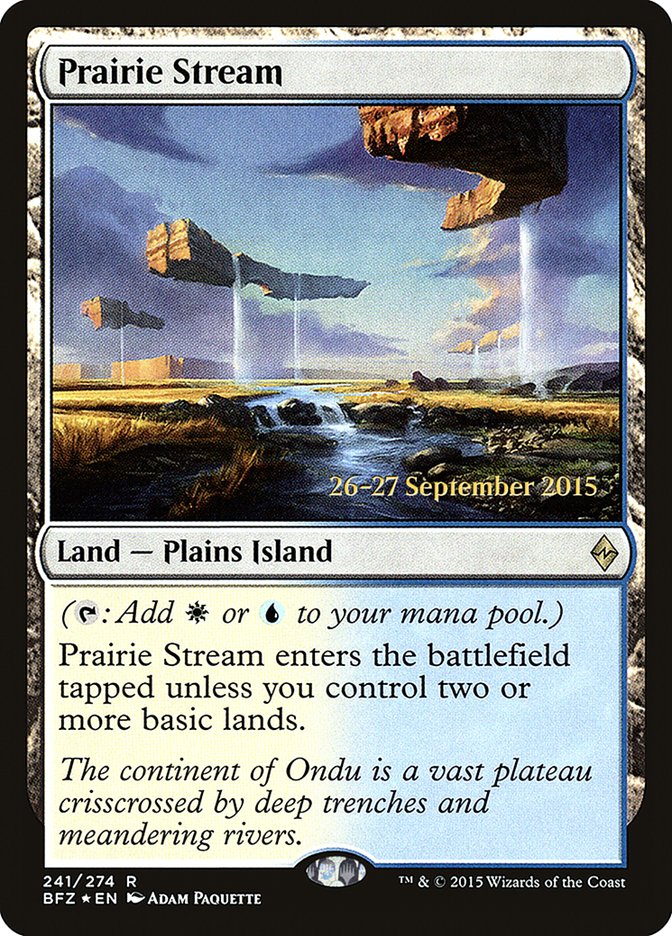 Prairie Stream  [Battle for Zendikar Prerelease Promos] | Play N Trade Winnipeg