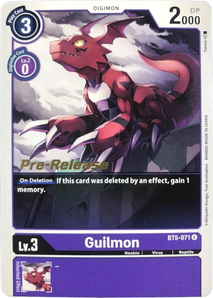 Guilmon [BT5-071] [Battle of Omni Pre-Release Promos] | Play N Trade Winnipeg