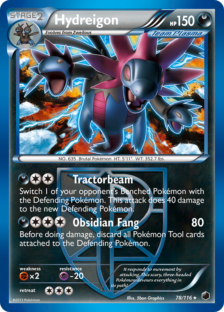 Hydreigon (78/116) [Black & White: Plasma Freeze] | Play N Trade Winnipeg