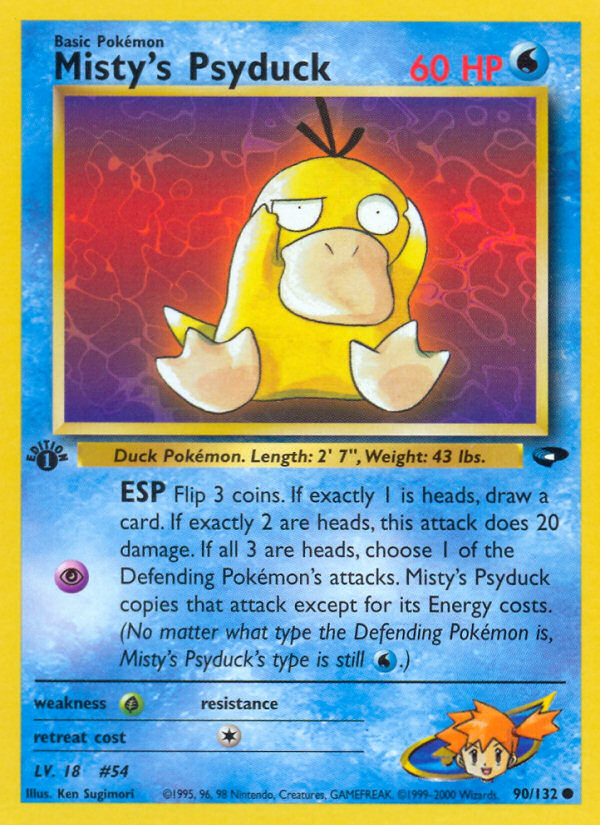 Misty's Psyduck (90/132) [Gym Challenge 1st Edition] | Play N Trade Winnipeg