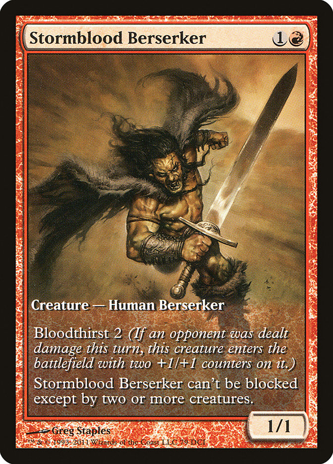 Stormblood Berserker (Extended) [Magic 2012 Promos] | Play N Trade Winnipeg