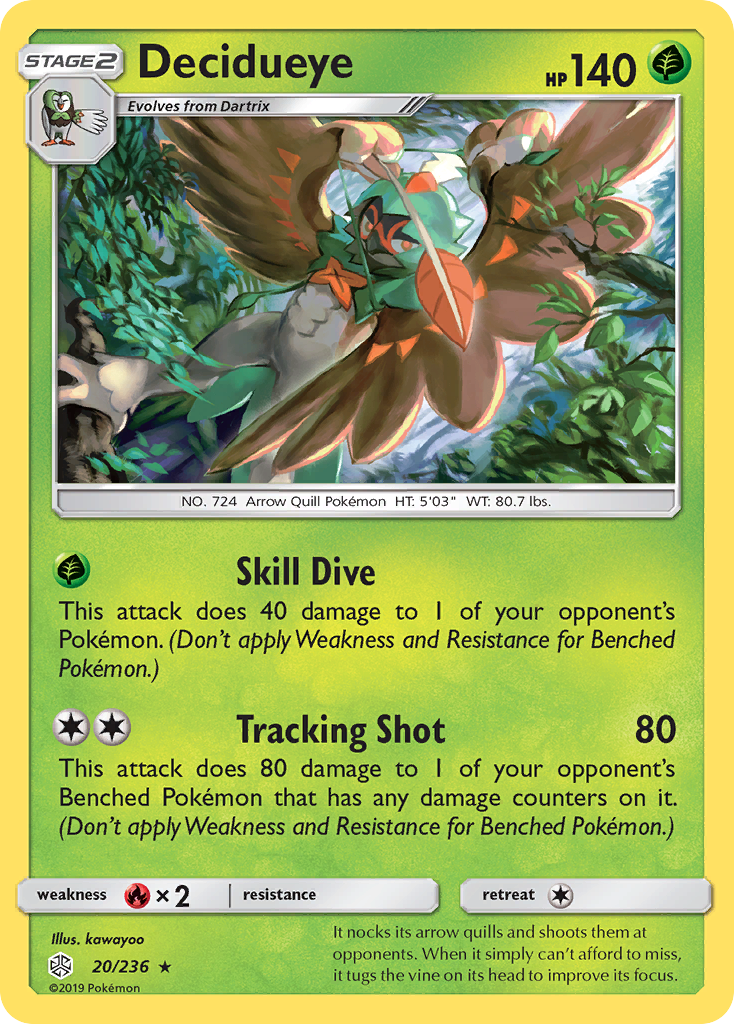 Decidueye (20/236) [Sun & Moon: Cosmic Eclipse] | Play N Trade Winnipeg