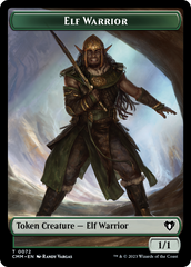 Elf Warrior // Cleric Double-Sided Token [Commander Masters Tokens] | Play N Trade Winnipeg
