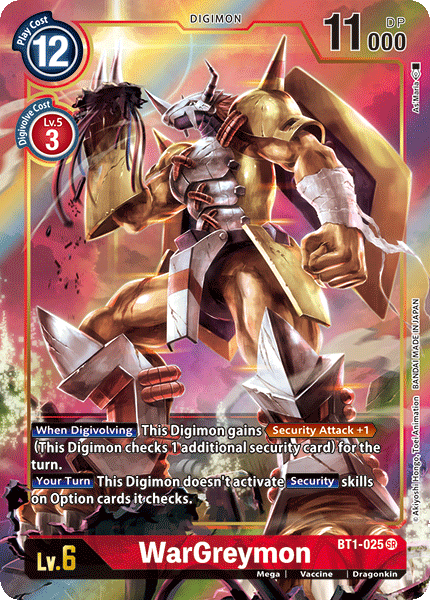 WarGreymon [BT1-025] (Alternate Art) [Release Special Booster Ver.1.0] | Play N Trade Winnipeg