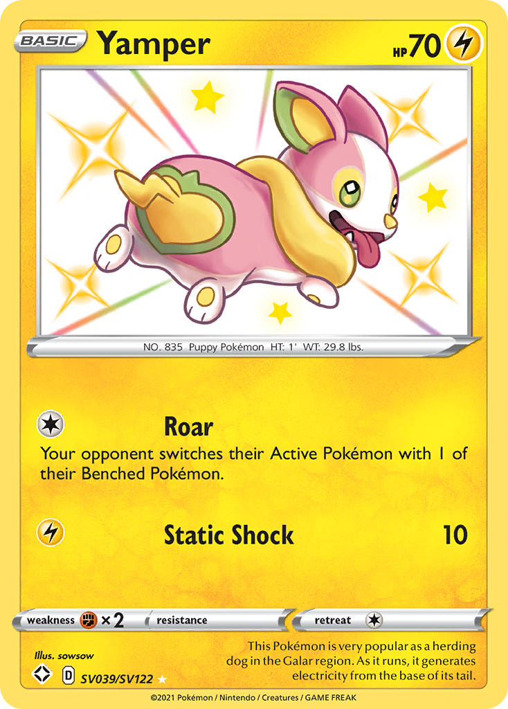 Yamper (SV039/SV122) [Sword & Shield: Shining Fates] | Play N Trade Winnipeg