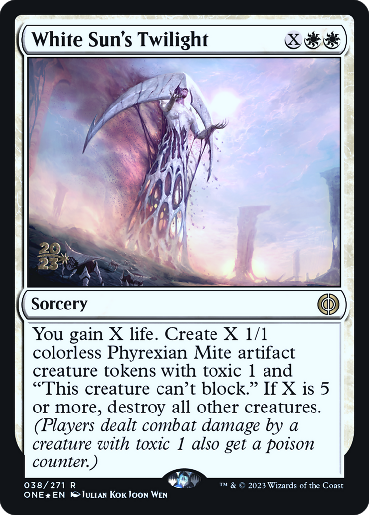 White Sun's Twilight [Phyrexia: All Will Be One Prerelease Promos] | Play N Trade Winnipeg