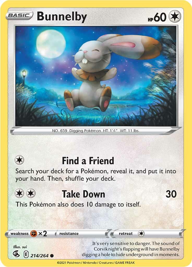 Bunnelby (214/264) [Sword & Shield: Fusion Strike] | Play N Trade Winnipeg