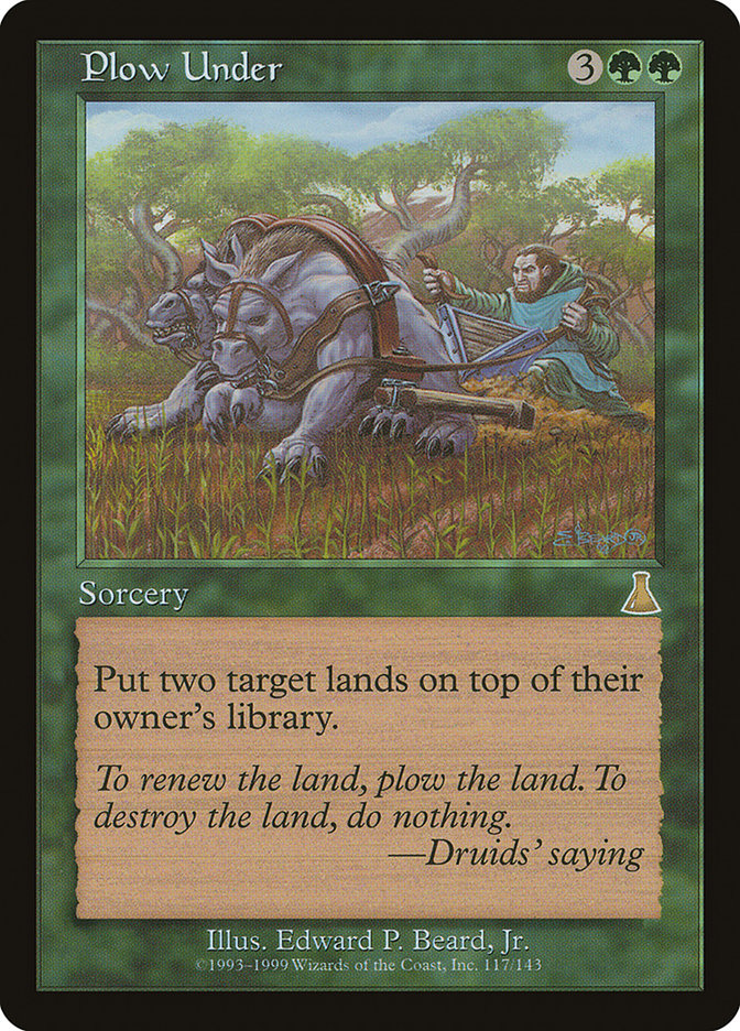 Plow Under [Urza's Destiny] | Play N Trade Winnipeg