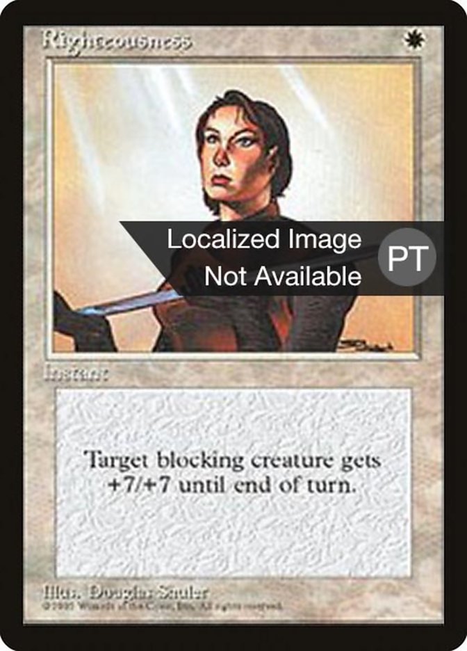 Righteousness [Fourth Edition (Foreign Black Border)] | Play N Trade Winnipeg