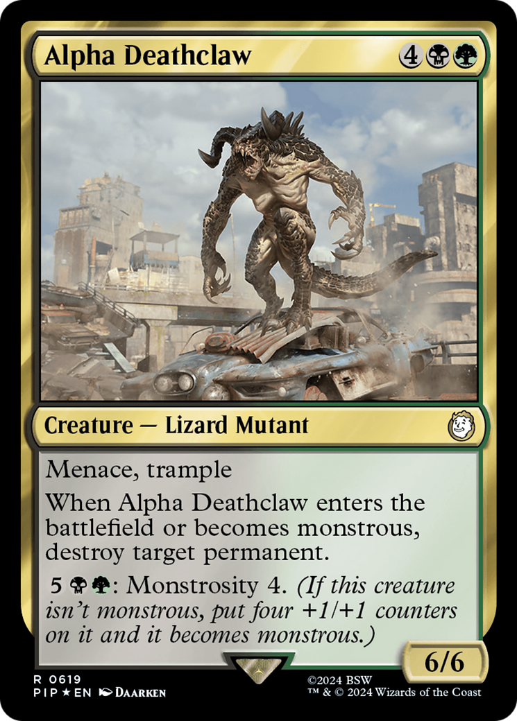 Alpha Deathclaw (Surge Foil) [Fallout] | Play N Trade Winnipeg