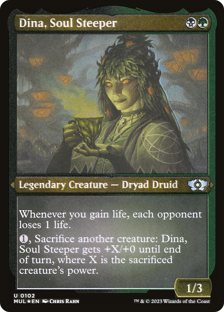 Dina, Soul Steeper (Foil Etched) [Multiverse Legends] | Play N Trade Winnipeg