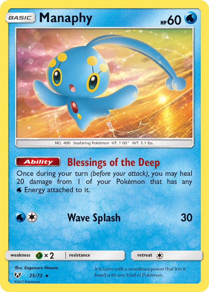 Manaphy (25/73) [Sun & Moon: Shining Legends] | Play N Trade Winnipeg