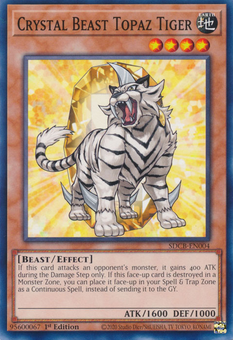Crystal Beast Topaz Tiger [SDCB-EN004] Common | Play N Trade Winnipeg