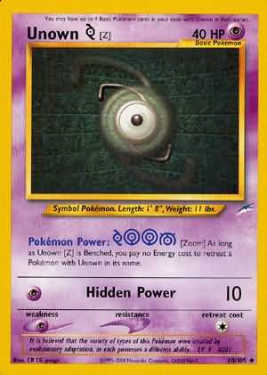 Unown [Z] (60/105) [Neo Destiny Unlimited] | Play N Trade Winnipeg