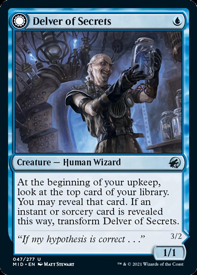Delver of Secrets // Insectile Aberration [Innistrad: Midnight Hunt] | Play N Trade Winnipeg