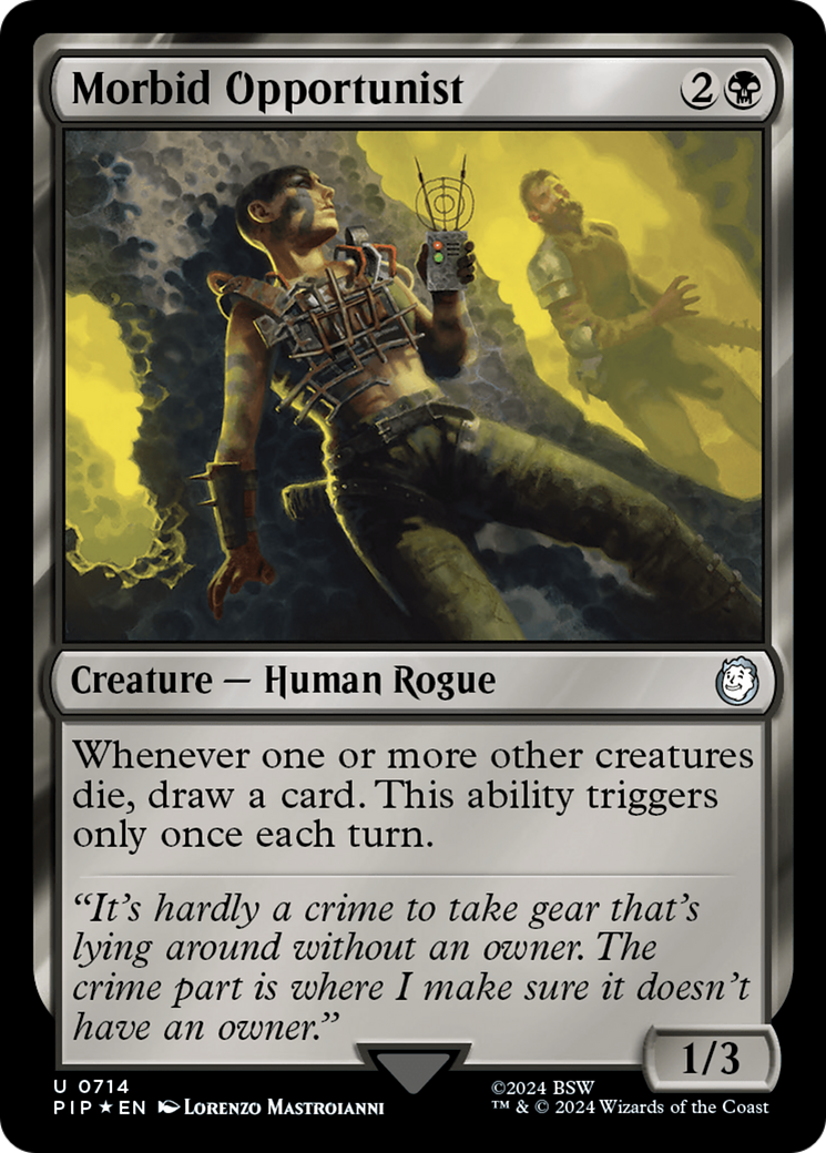 Morbid Opportunist (Surge Foil) [Fallout] | Play N Trade Winnipeg