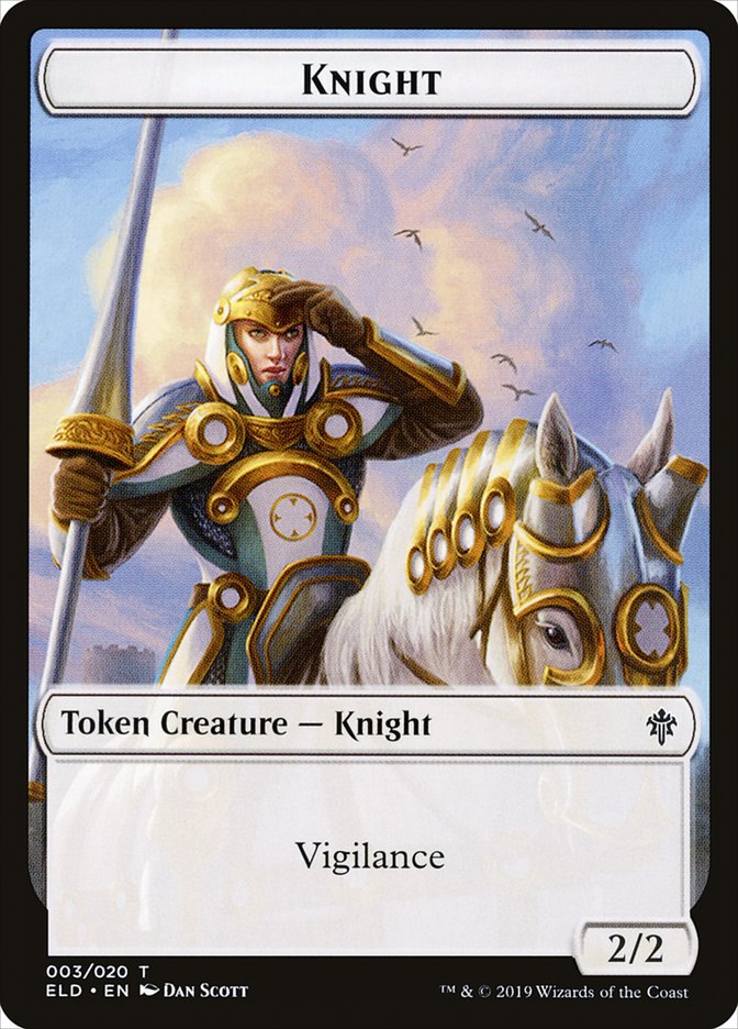 Knight [Throne of Eldraine Tokens] | Play N Trade Winnipeg