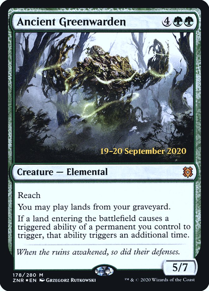 Ancient Greenwarden [Zendikar Rising Prerelease Promos] | Play N Trade Winnipeg