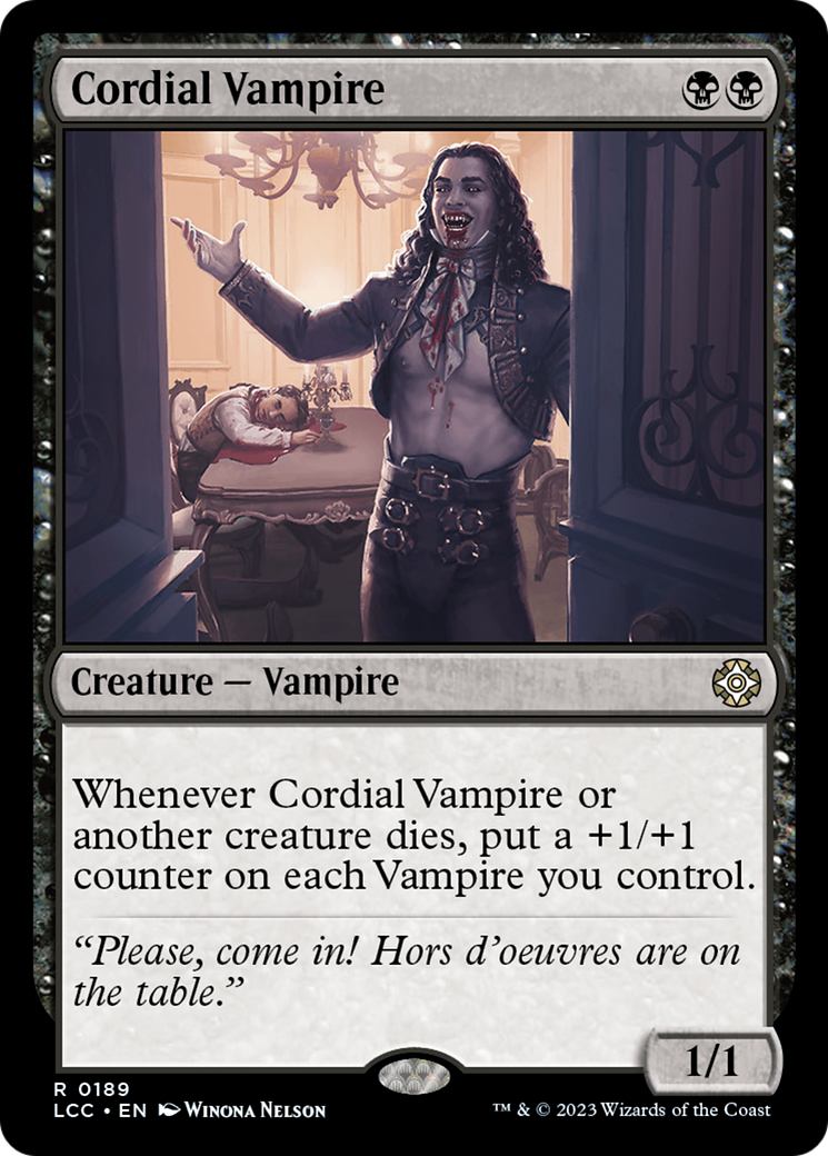 Cordial Vampire [The Lost Caverns of Ixalan Commander] | Play N Trade Winnipeg