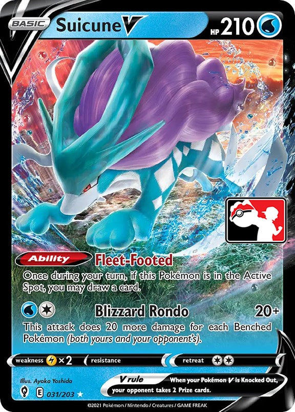 Suicune V (031/203) [Prize Pack Series One] | Play N Trade Winnipeg