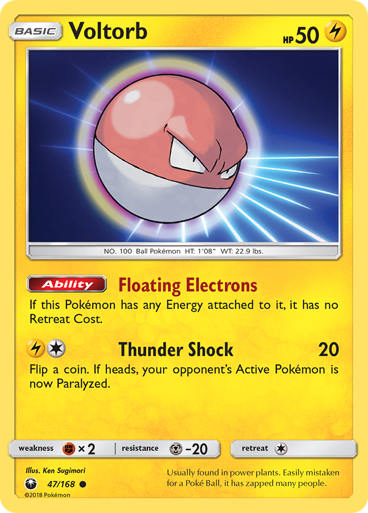 Voltorb (47/168) [Sun & Moon: Celestial Storm] | Play N Trade Winnipeg