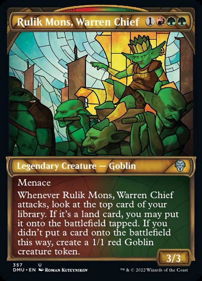 Rulik Mons, Warren Chief (Showcase Textured) [Dominaria United] | Play N Trade Winnipeg