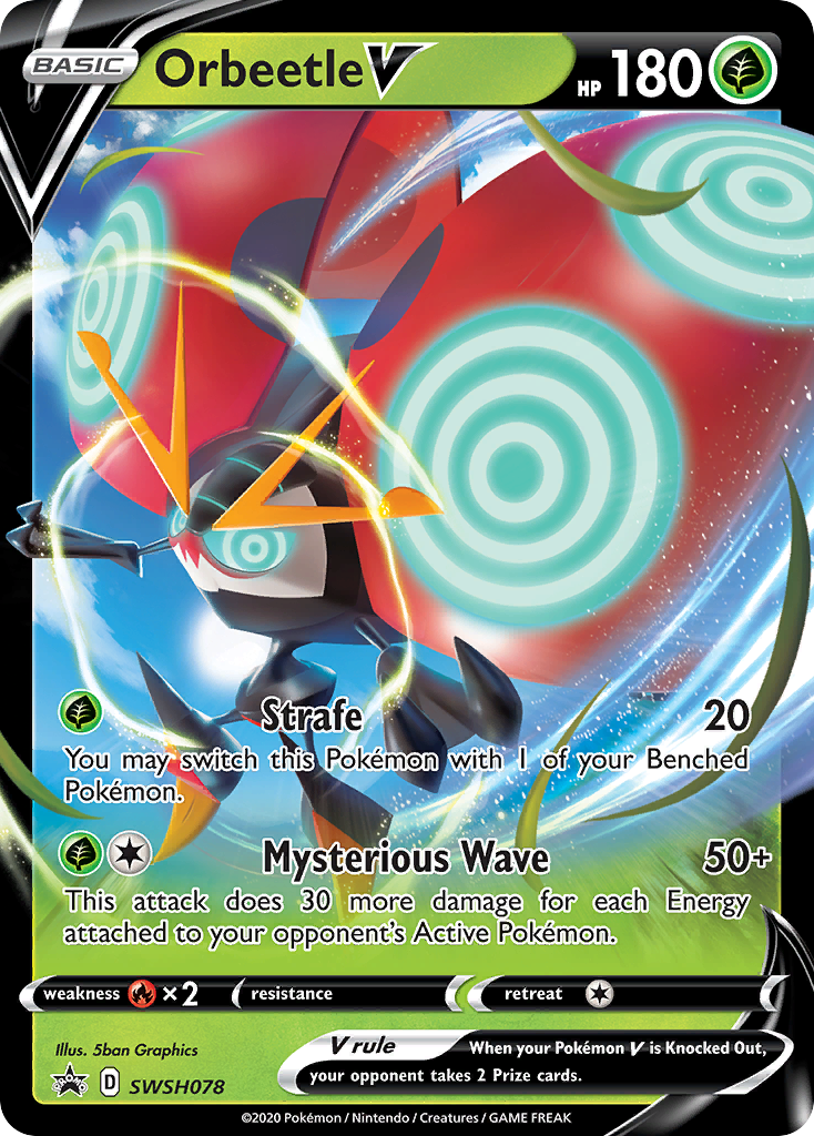 Orbeetle V (SWSH078) (Jumbo Card) [Sword & Shield: Black Star Promos] | Play N Trade Winnipeg