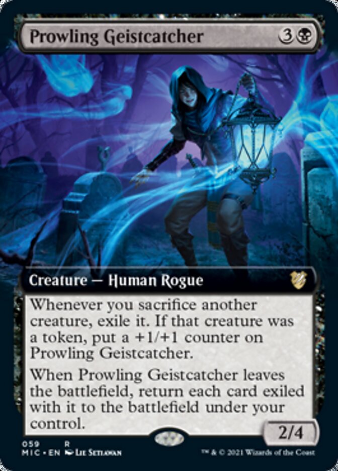 Prowling Geistcatcher (Extended) [Innistrad: Midnight Hunt Commander] | Play N Trade Winnipeg
