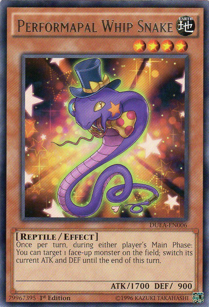 Performapal Whip Snake [DUEA-EN006] Rare | Play N Trade Winnipeg