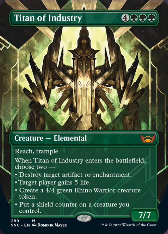 Titan of Industry (Borderless Alternate Art) [Streets of New Capenna] | Play N Trade Winnipeg