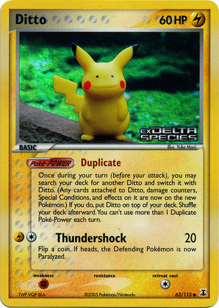 Ditto (63/113) (Stamped) [EX: Delta Species] | Play N Trade Winnipeg