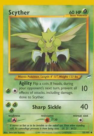 Scyther (55/105) [Neo Destiny Unlimited] | Play N Trade Winnipeg