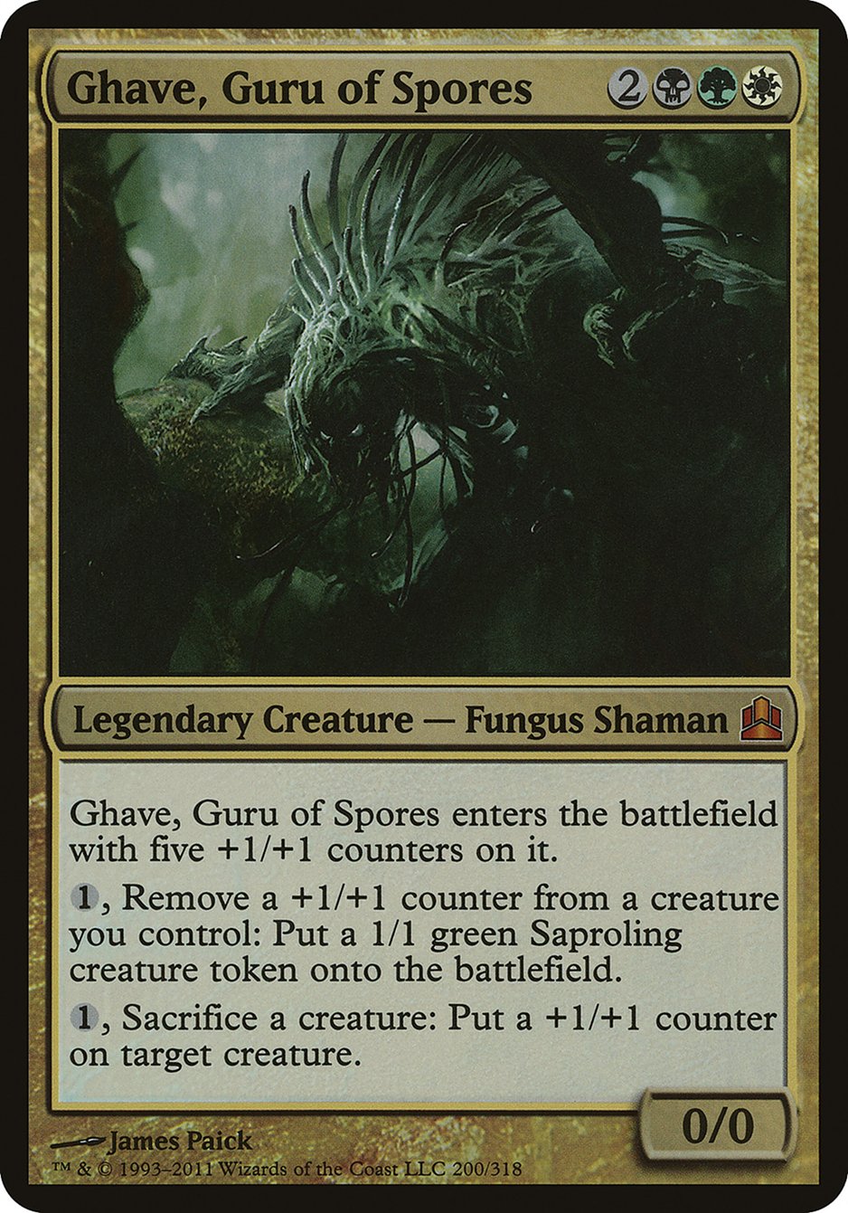 Ghave, Guru of Spores (Oversized) [Commander 2011 Oversized] | Play N Trade Winnipeg