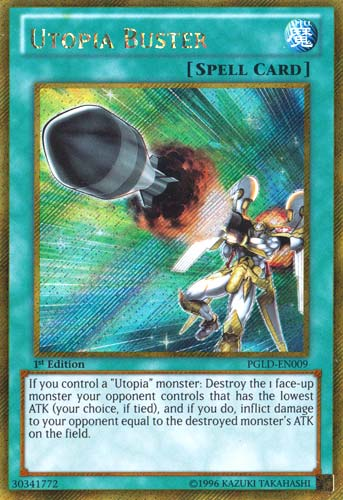 Utopia Buster [PGLD-EN009] Gold Secret Rare | Play N Trade Winnipeg