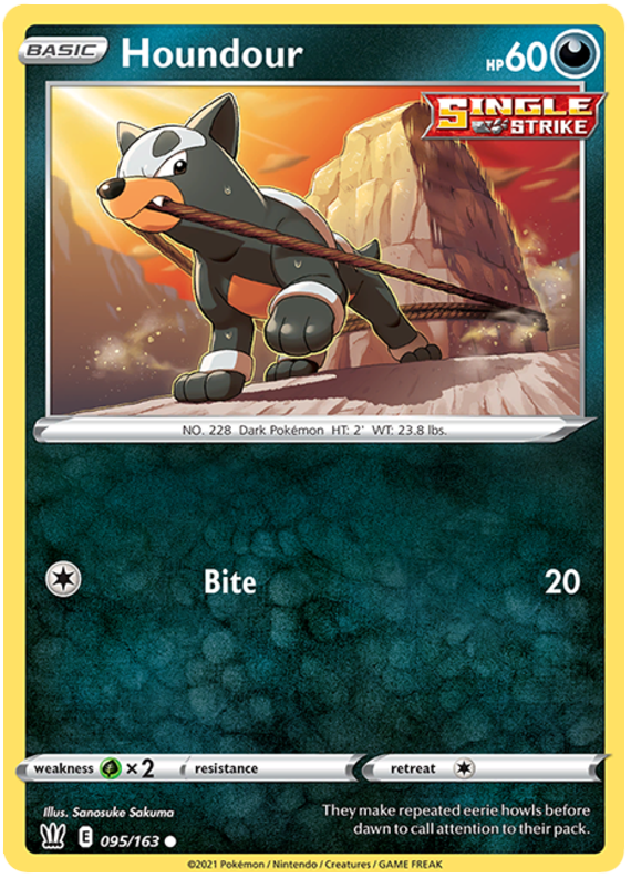 Houndour (095/163) [Sword & Shield: Battle Styles] | Play N Trade Winnipeg