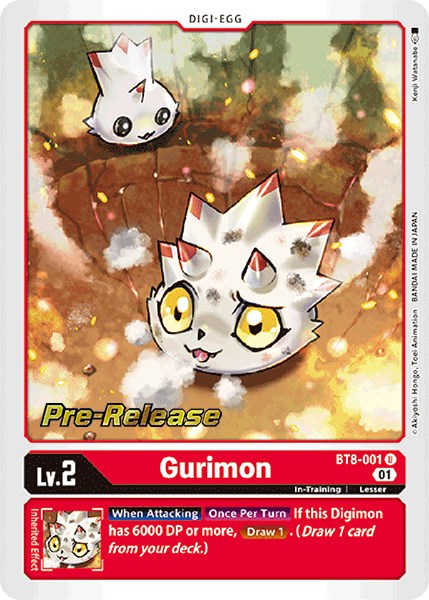 Gurimon [BT8-001] [New Awakening Pre-Release Cards] | Play N Trade Winnipeg