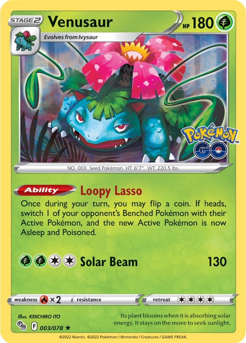 Venusaur (003/078) [Pokémon GO] | Play N Trade Winnipeg