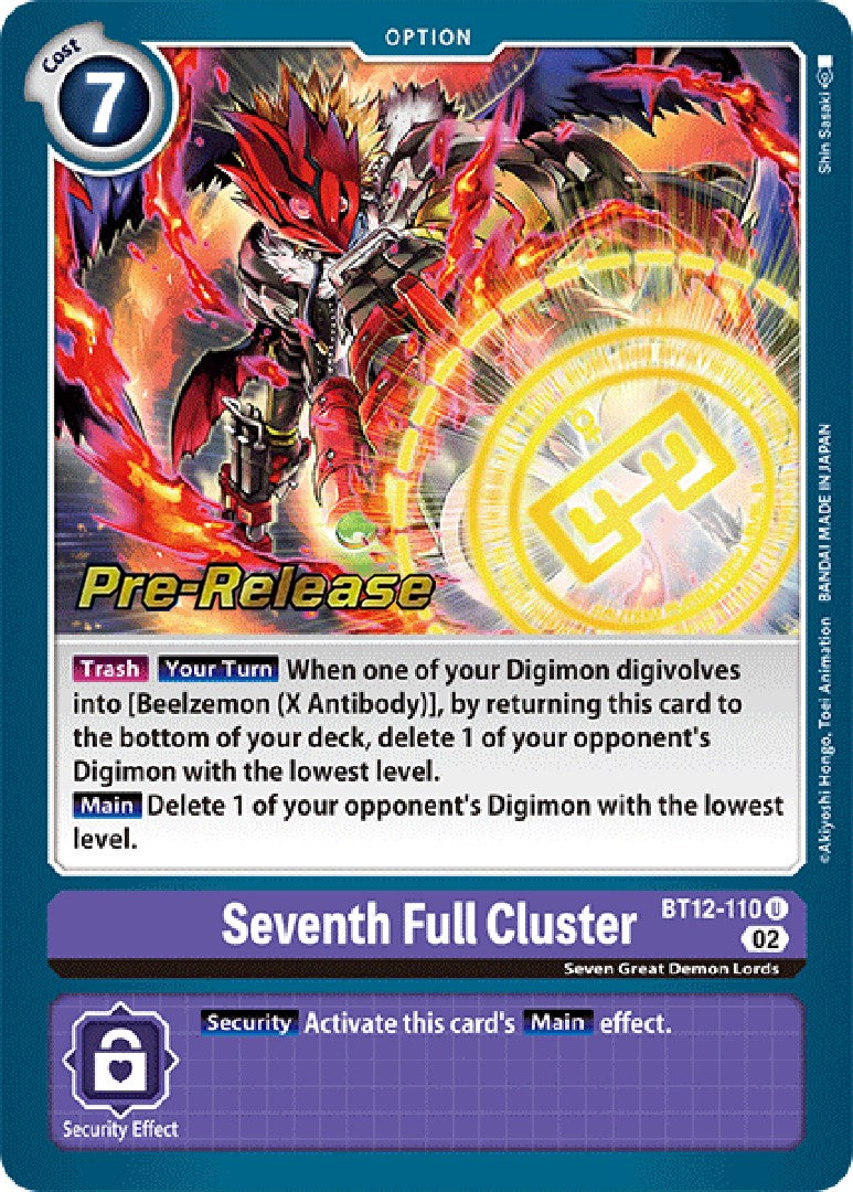 Seventh Full Cluster [BT12-110] [Across Time Pre-Release Cards] | Play N Trade Winnipeg