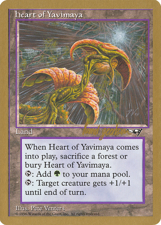 Heart of Yavimaya (Svend Geertsen) [World Championship Decks 1997] | Play N Trade Winnipeg