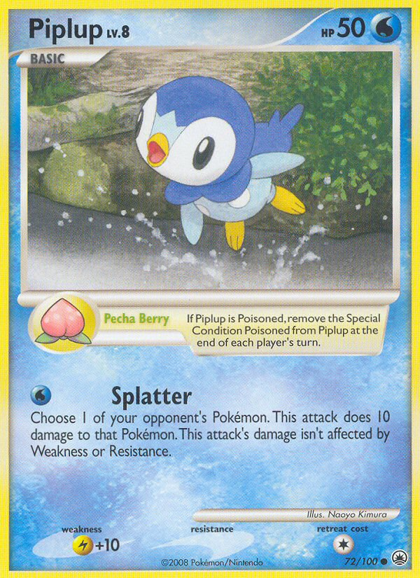 Piplup (72/100) [Diamond & Pearl: Majestic Dawn] | Play N Trade Winnipeg