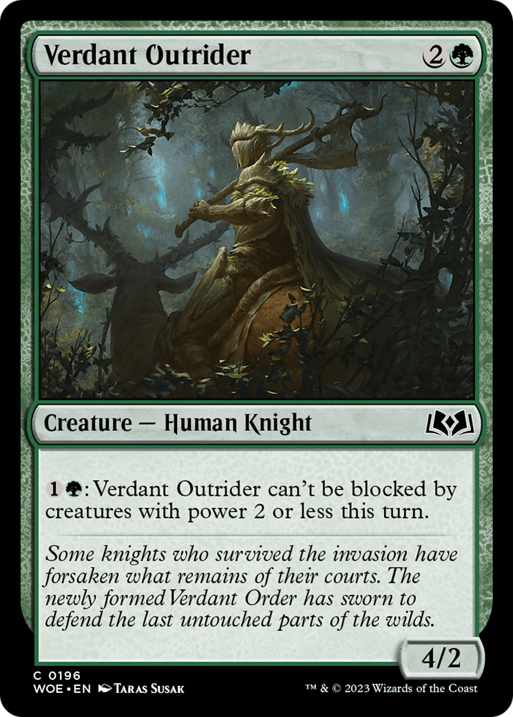 Verdant Outrider [Wilds of Eldraine] | Play N Trade Winnipeg