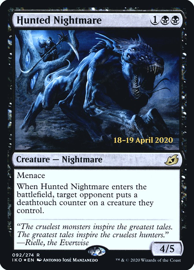 Hunted Nightmare  [Ikoria: Lair of Behemoths Prerelease Promos] | Play N Trade Winnipeg