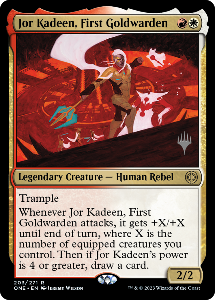 Jor Kadeen, First Goldwarden (Promo Pack) [Phyrexia: All Will Be One Promos] | Play N Trade Winnipeg