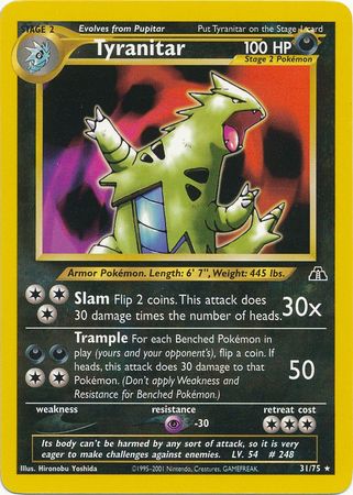 Tyranitar (31/75) [Neo Discovery Unlimited] | Play N Trade Winnipeg